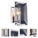 Monaco 1 Light 6 inch Polished Nickel Wall Sconce Wall Light, Urban Classic