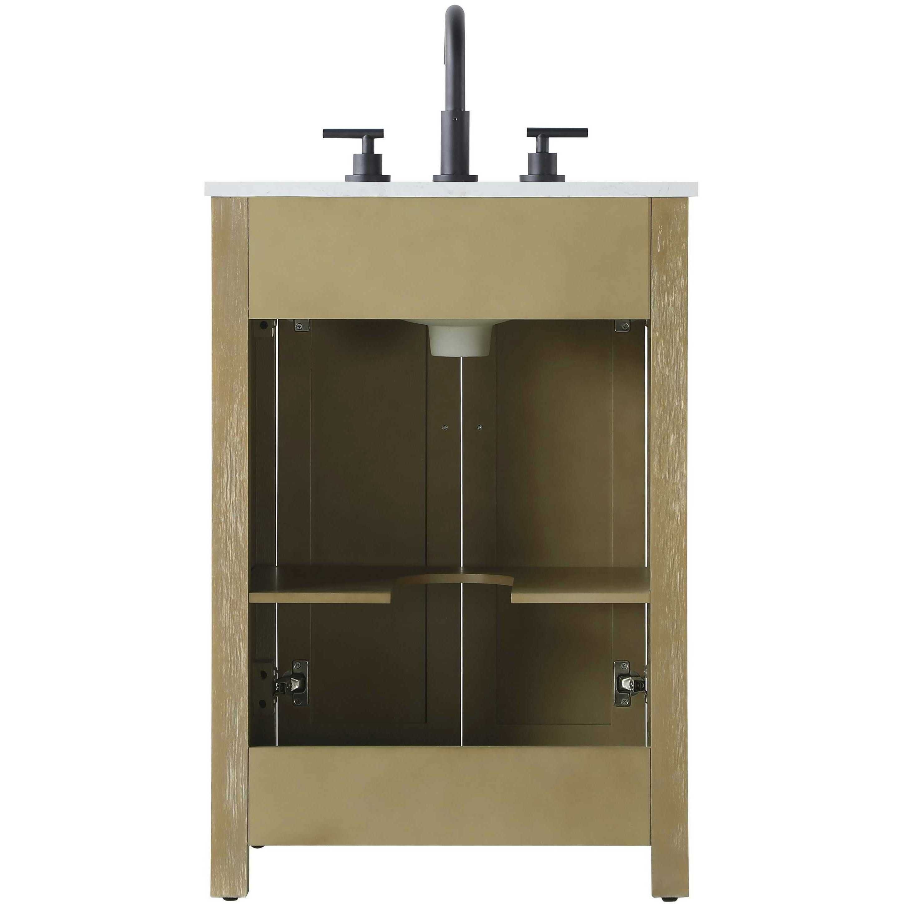 Alina 24 X 35 inch Linen Oak Bathroom Vanity Cabinet