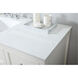Theo 60 X 22 X 34 inch White Vanity Sink Set