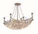 Corona 8 Light 28 inch Chrome Dining Chandelier Ceiling Light in Royal Cut