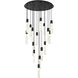 Aurora 16 Light 36 inch Black Chandelier Ceiling Light