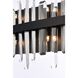Serena 10 Light 36 inch Black Bath Sconce Wall Light