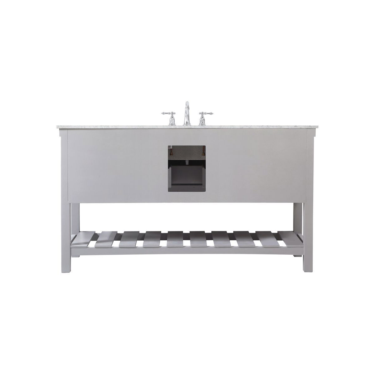 Clement 60 X 22 X 34.13 inch Grey Bathroom Vanity Cabinet