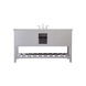 Clement 60 X 22 X 34 inch Grey Bathroom Vanity Cabinet