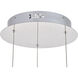 Polaris LED 12 inch Chrome Pendant Ceiling Light
