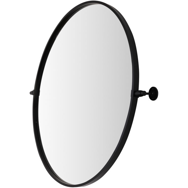 Everly 30 X 30 inch Black Mirror