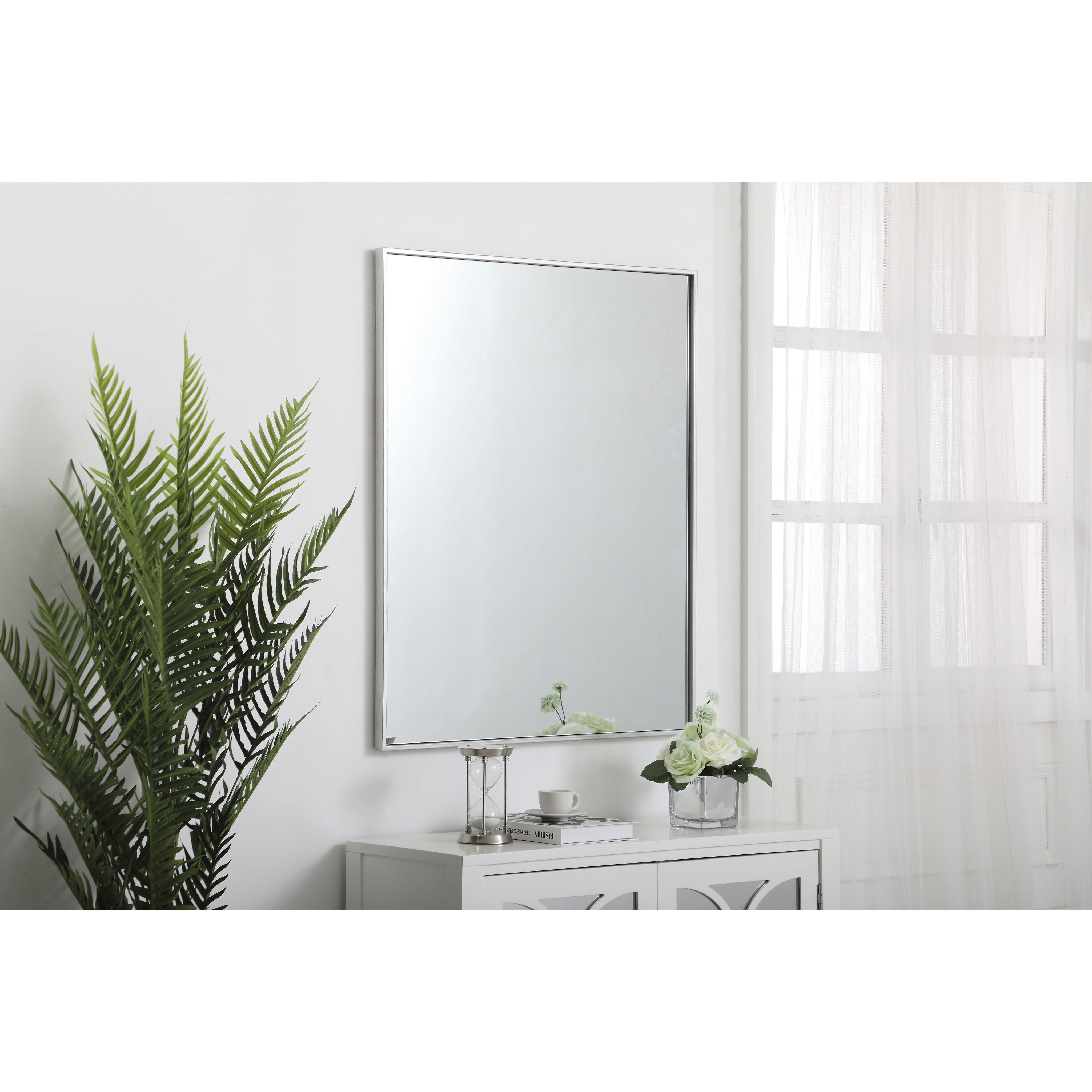 Monet 36 X 30 inch Silver Wall Mirror