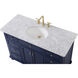 Otto 48 X 21 X 35 inch Blue Vanity Sink Set