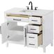 Virginia 42 X 35 inch White Bathroom Vanity Cabinet