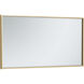 Monet 36 X 18 inch Brass Wall Mirror