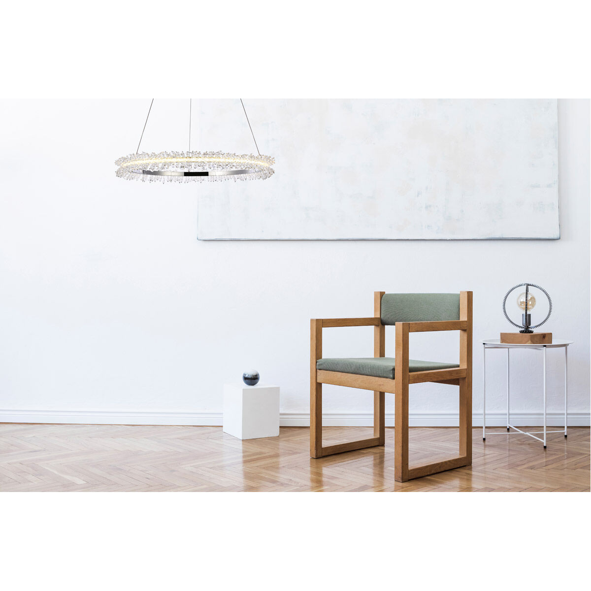 Laurel 26 inch Chrome Pendant Ceiling Light