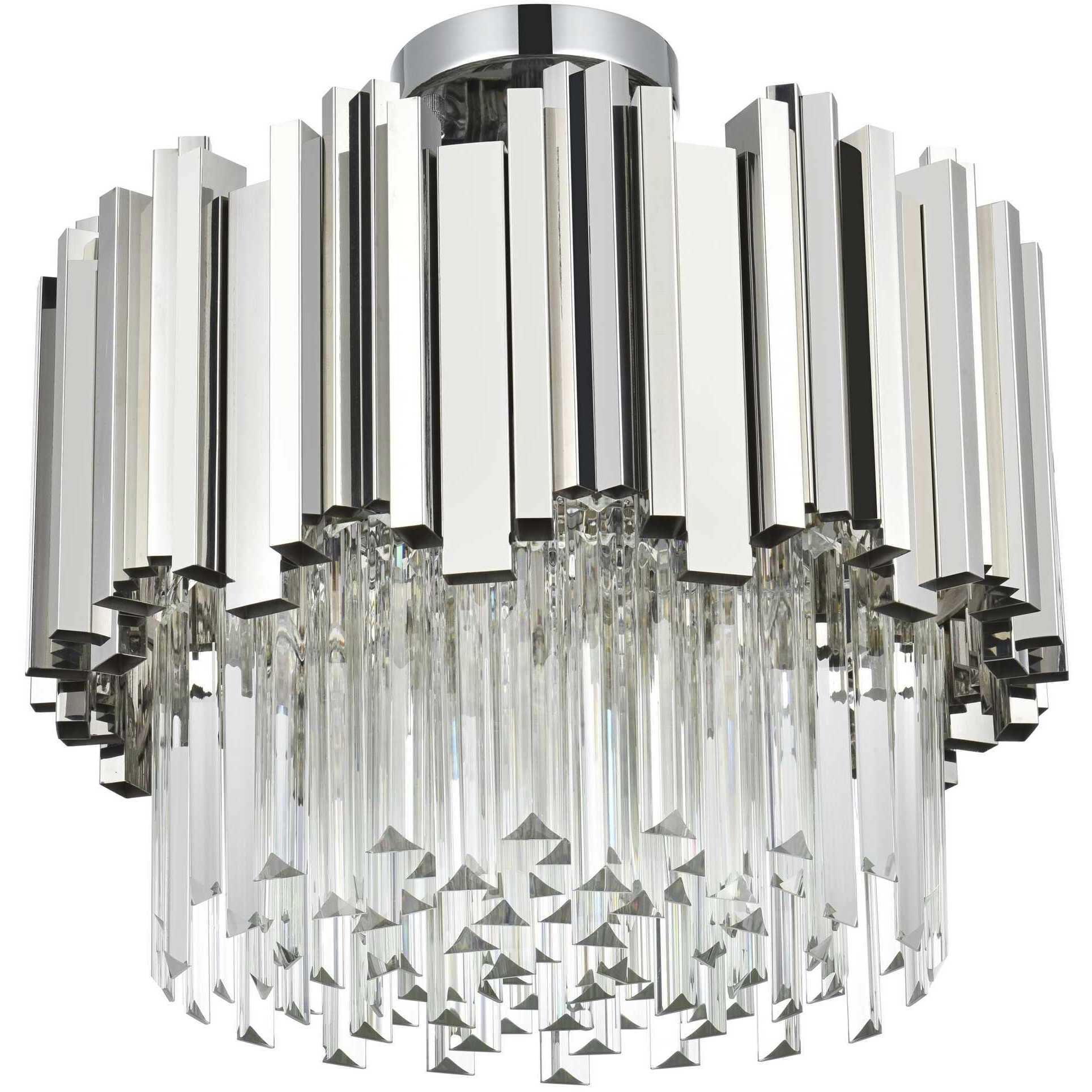 Willow 4 Light 16 inch Chrome Flush Mount Ceiling Light