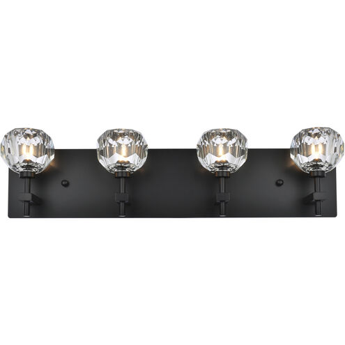Graham 4 Light 25 inch Black Wall Sconce Wall Light