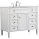 Park Avenue 42 X 22 X 35 inch White Vanity Sink Set