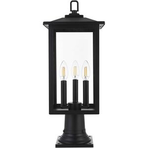 Carlisle 3 Light 22 inch Black Outdoor Post Light