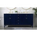 Park Avenue 72 X 22 X 35 inch Blue Vanity Sink Set