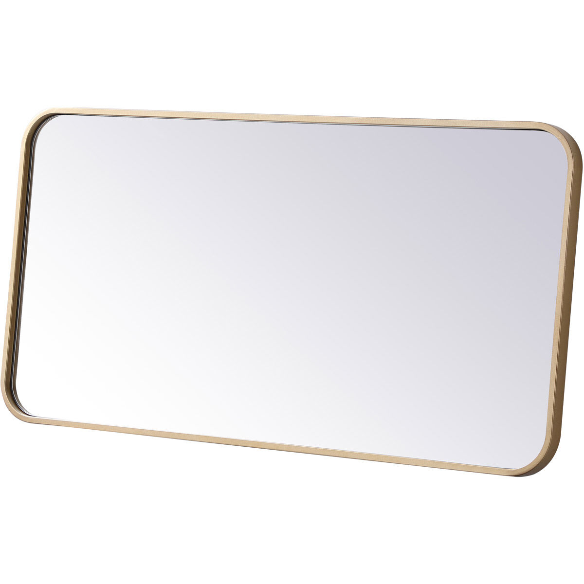 Evermore 36 X 18 inch Brass Mirror