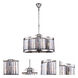 Chelsea 8 Light 28 inch Polished Nickel Chandelier Ceiling Light in Silver Shade, Urban Classic