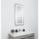 Genesis 36 X 18 inch Glossy White LED Mirror