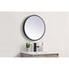 Pier 21 X 21 inch Black LED Mirror