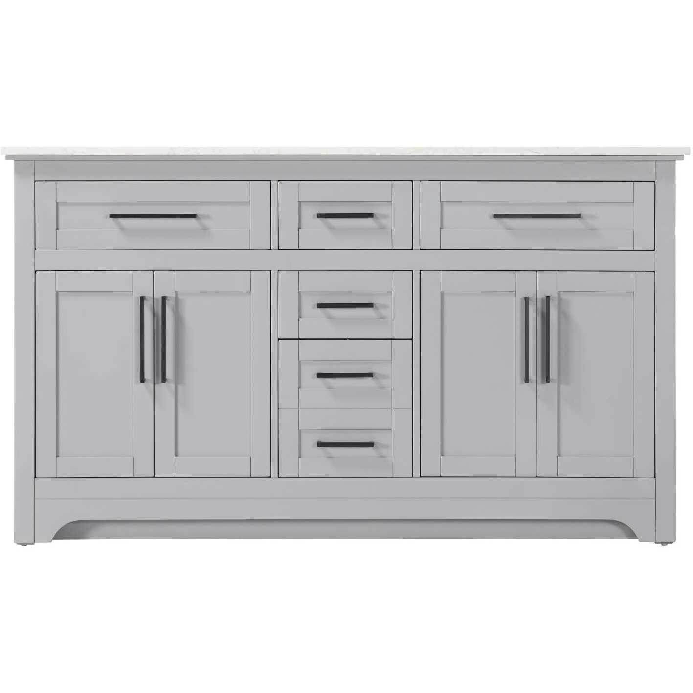 Remington 60 X 35 inch Grey Bathroom Vanity Cabinet