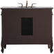 Oakland 84 X 22 X 72 inch Teak Vanity Sink Set