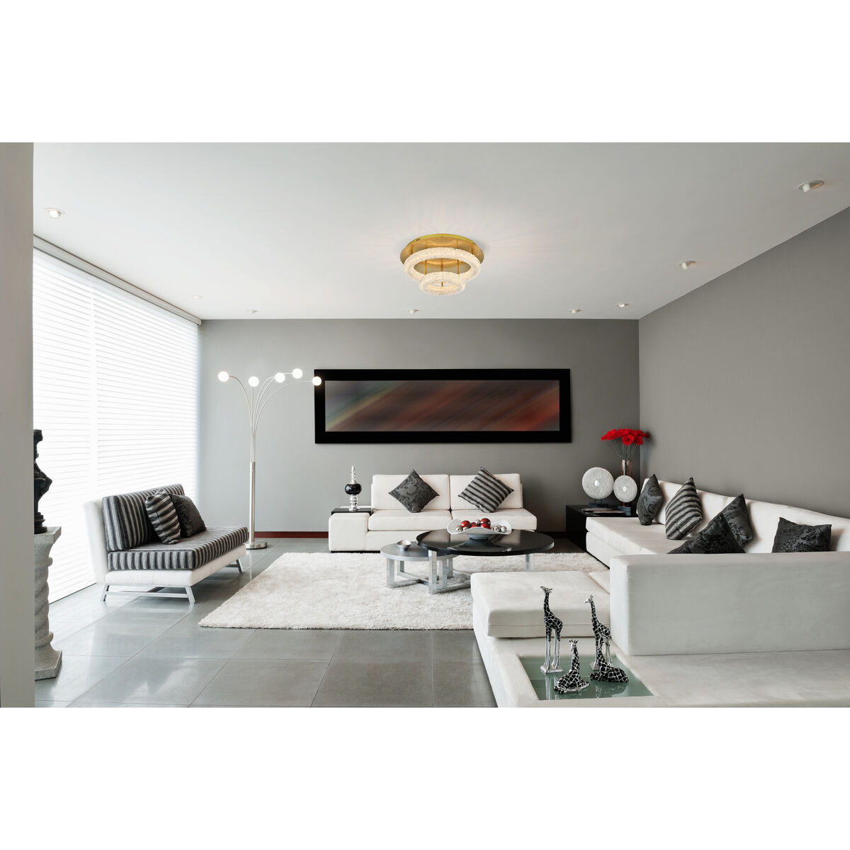 Bowen crystal flush mount best sale