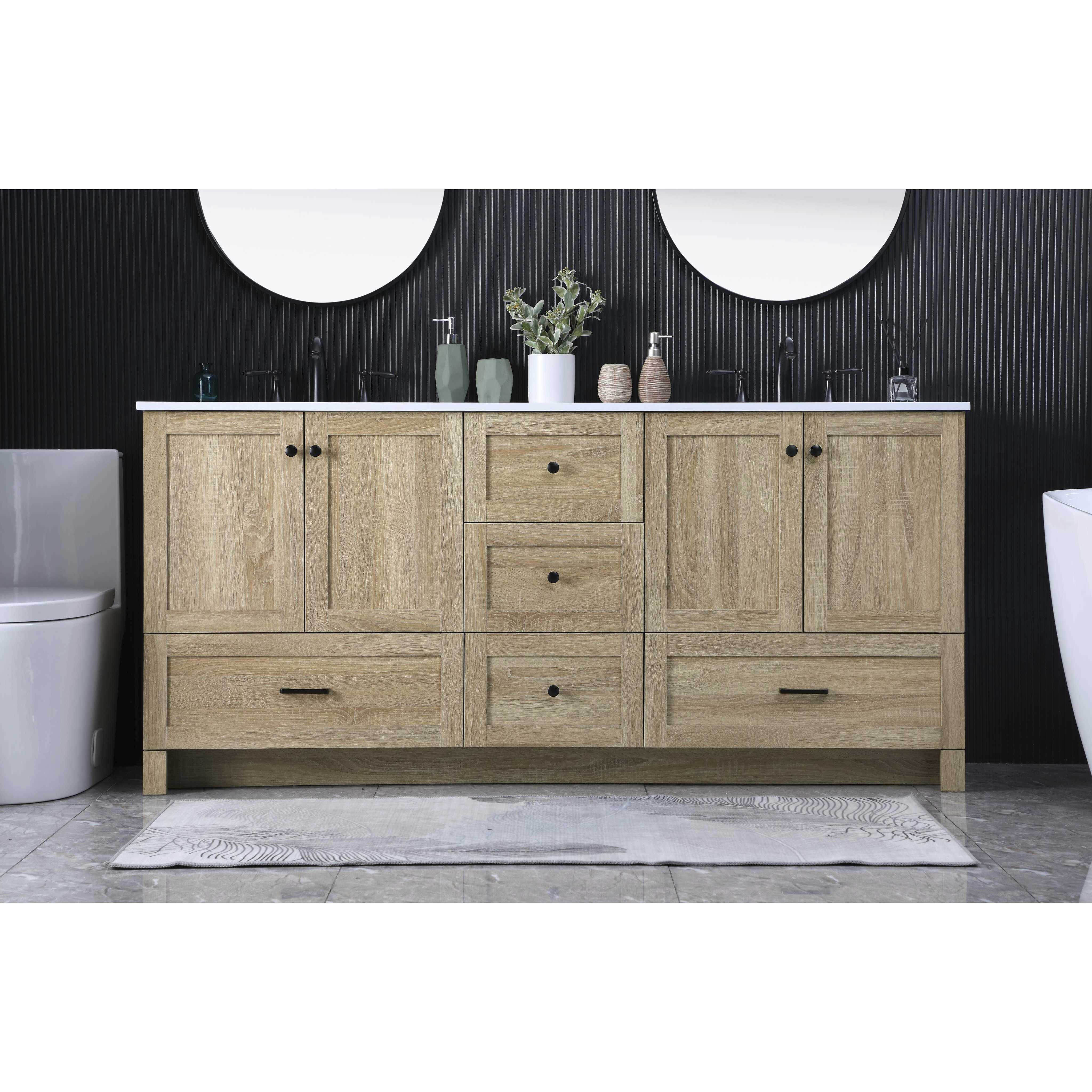 Soma 72 X 34 inch Mango Wood Bathroom Vanity Cabinet