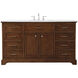 Americana 60 X 22 X 35 inch Teak Vanity Sink Set