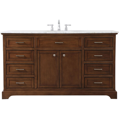 Americana 60 X 22 X 35 inch Teak Vanity Sink Set