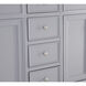 Otto 60 X 21 X 35 inch Grey Vanity Sink Set