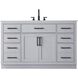 Alden 54 X 35 inch Grey Bathroom Vanity Cabinet