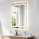 Riven 48 X 36 inch White LED Mirror
