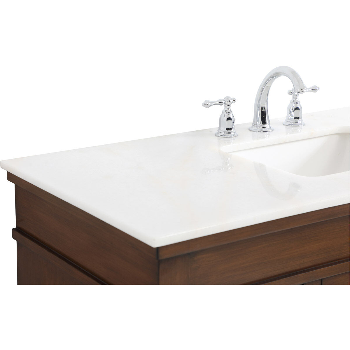 Lexington 48 X 21.5 X 35 inch Walnut Vanity Sink Set