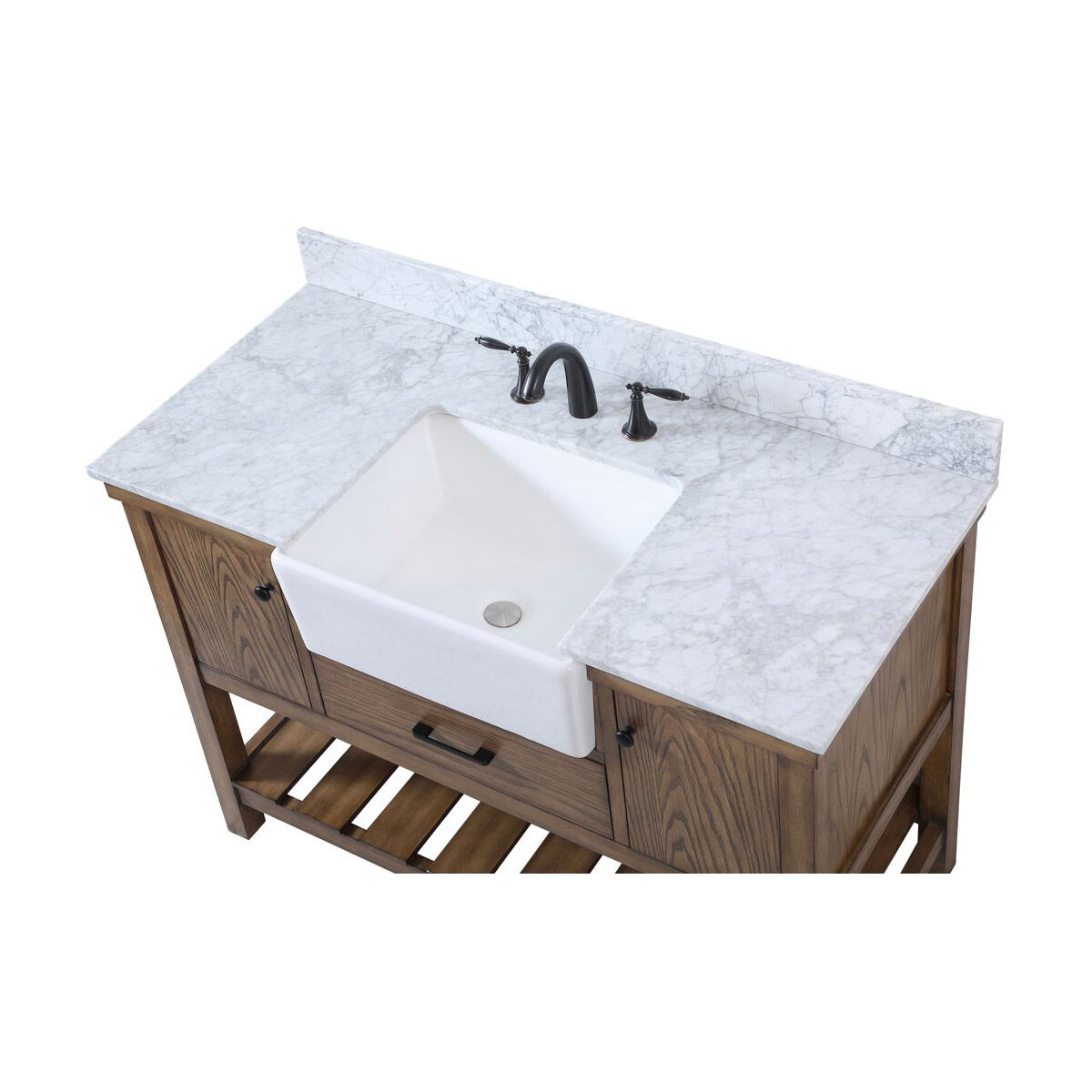 Clement 48 X 22 X 34 inch Driftwood Bathroom Vanity Cabinet