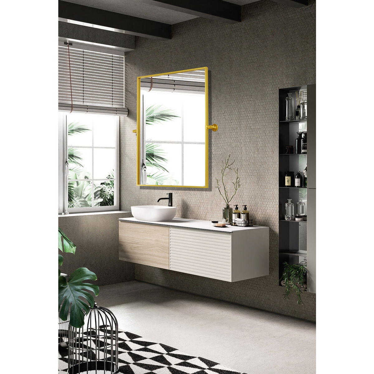 Everly 32 X 24 inch Gold Mirror