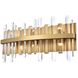 Serena 6 Light 24 inch Satin Gold Bath Sconce Wall Light