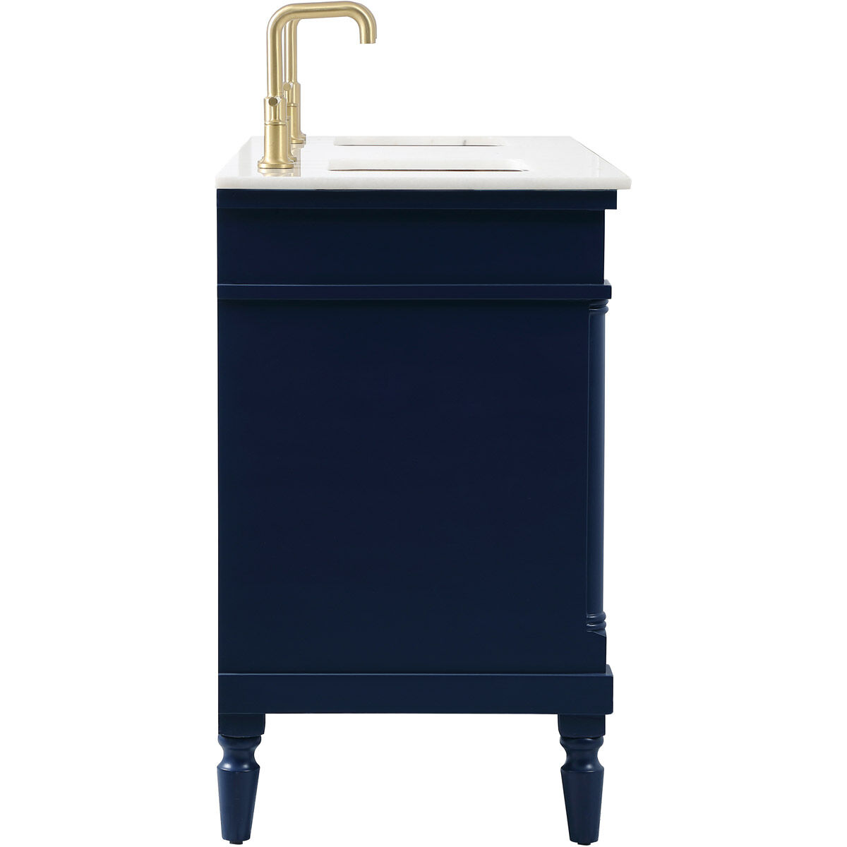 Lexington 60 X 21.5 X 35 inch Blue Vanity Sink Set