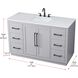 Chase 54 X 34 inch Grey Bathroom Vanity Cabinet