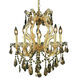 Maria Theresa 6 Light 20 inch Gold Dining Chandelier Ceiling Light in Golden Teak