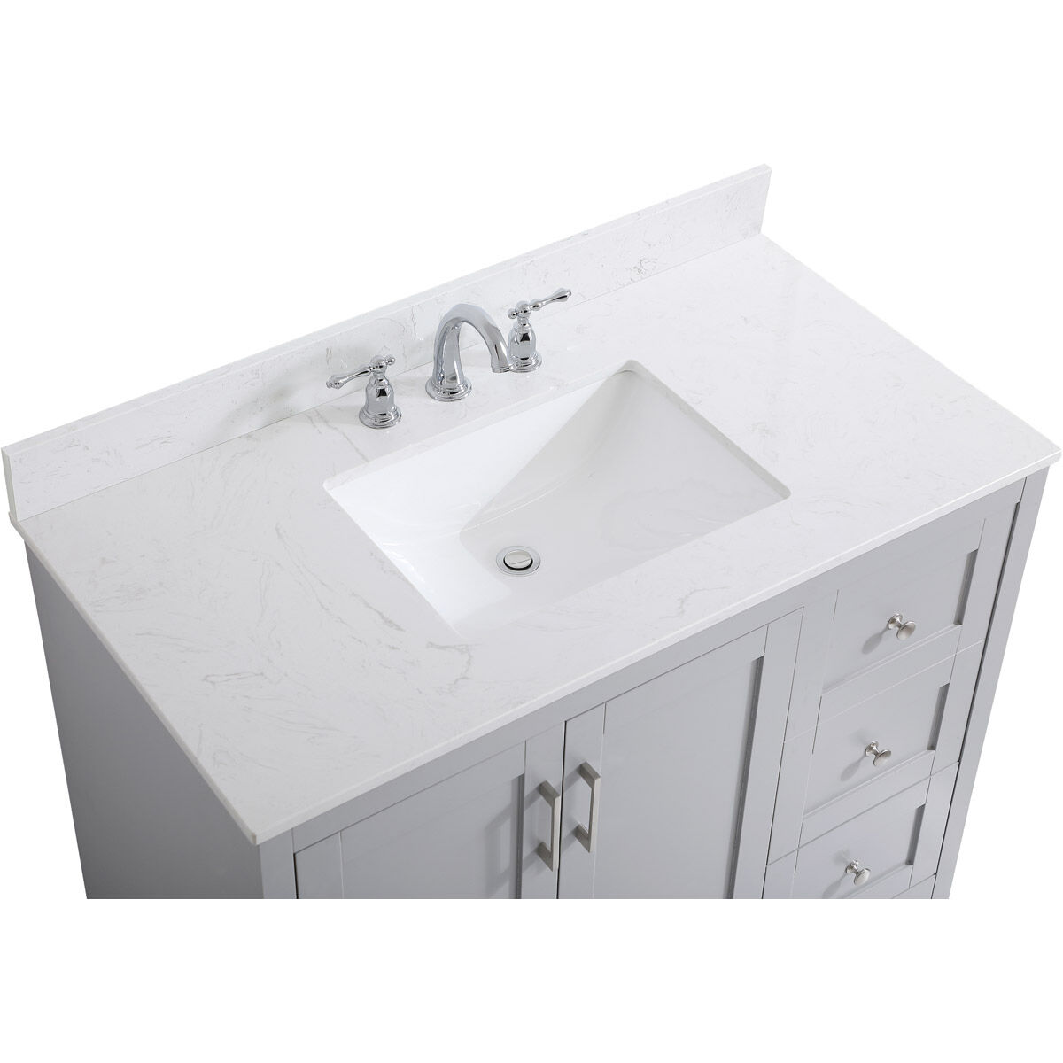 Moore 42 X 22 X 34 inch Grey Vanity Sink Set in Gray