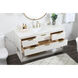Larkin 60 X 22 X 34 inch White Vanity Sink Set