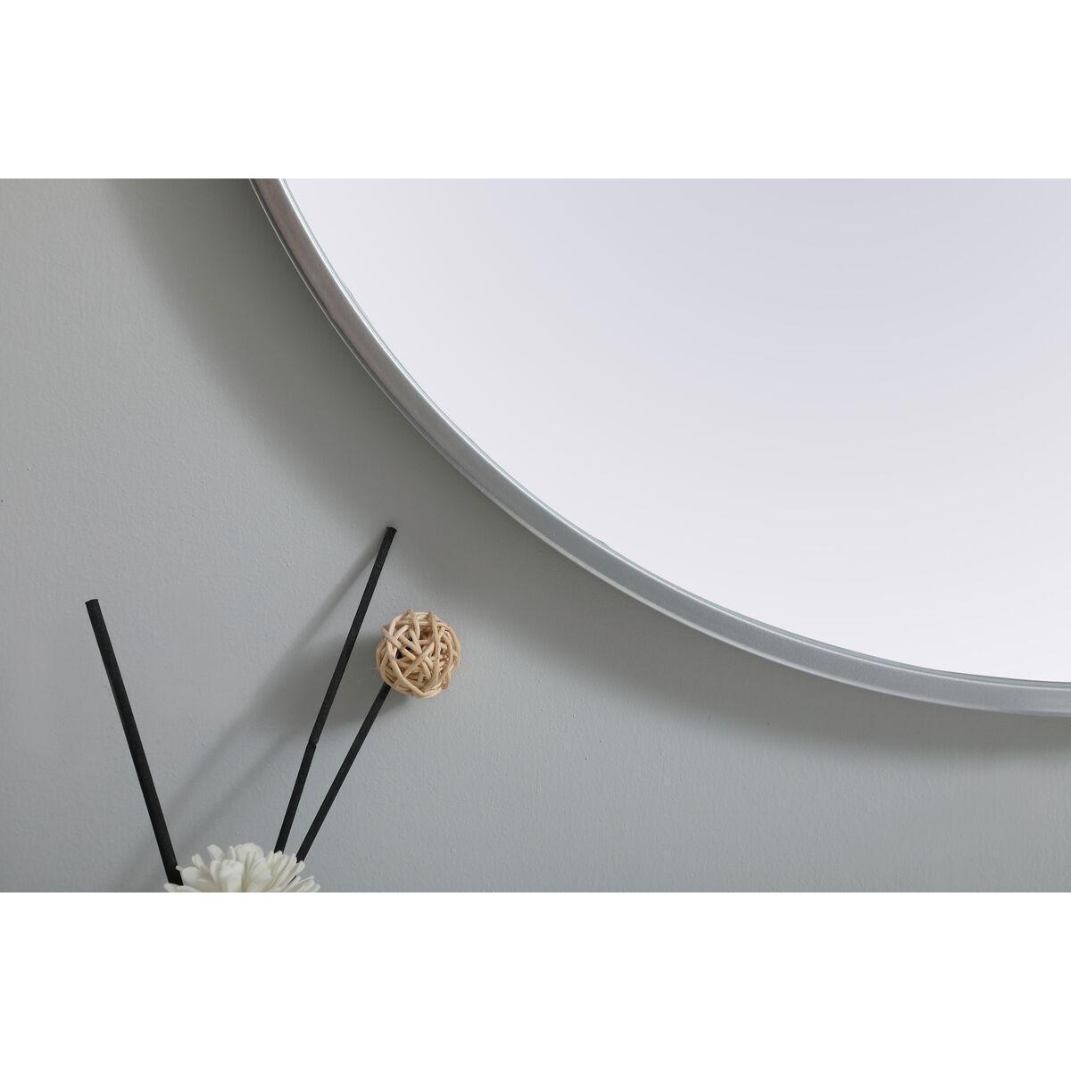 Asha 36 X 24 inch Silver Mirror in 24 x 36