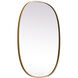 Brynn 36 X 27 inch Brass Mirror in 27 x 36