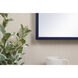 Monet 28 X 28 inch Blue Wall Mirror