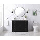 Wesley 48 X 22 X 35 inch Black Vanity Sink Set