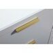Larkin 60 X 22 X 34 inch Grey Vanity Sink Set