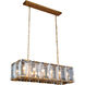 Monaco 12 Light 40 inch Golden Iron Pendant Ceiling Light, Urban Classic