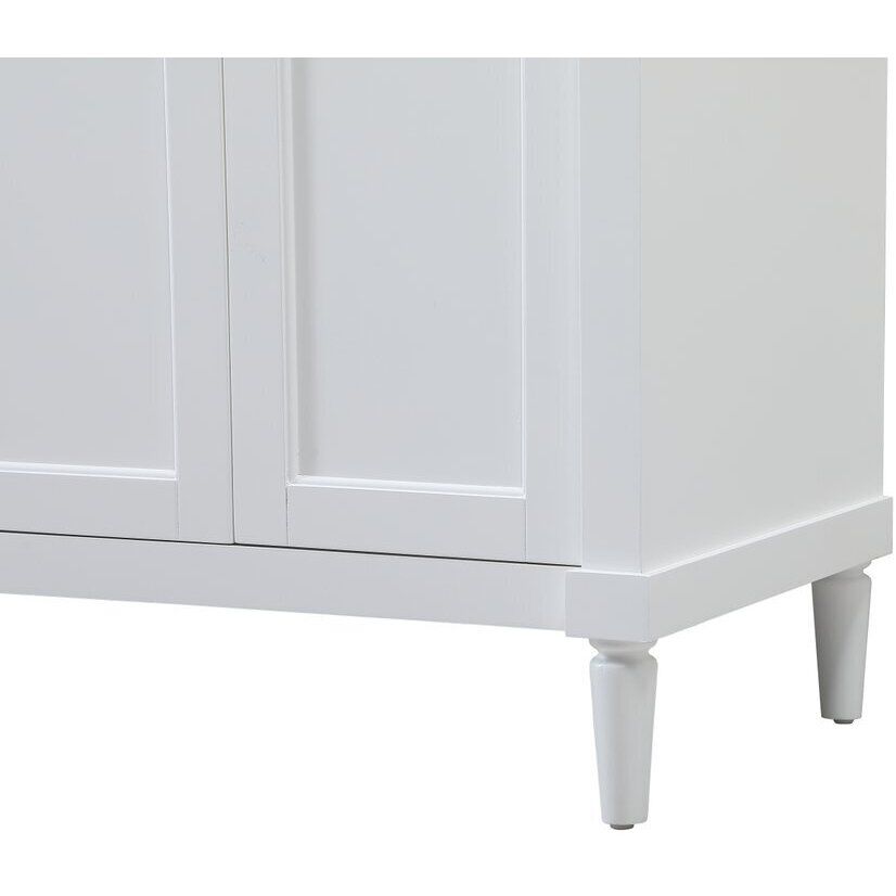 Bennett 72 X 21 X 35 inch White Vanity Sink Set