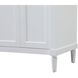 Bennett 72 X 21 X 35 inch White Vanity Sink Set